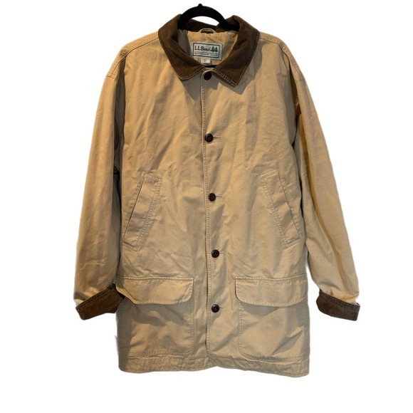 Vintage L.L. Bean Cotton Canvas Field Chore Barn Jacket XL Tall Rare Lining